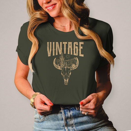 Damen T-Shirt Vintage