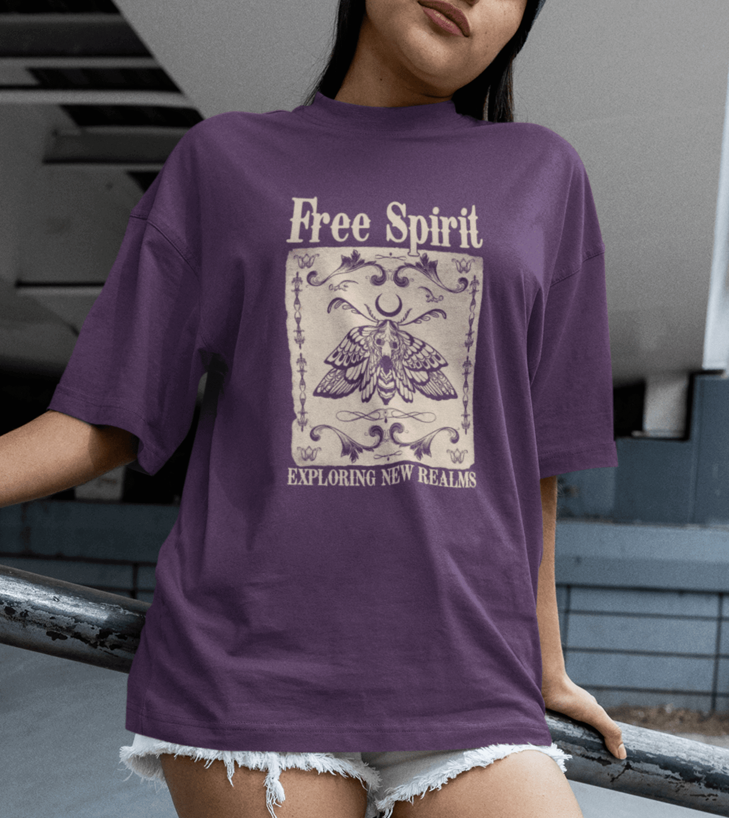 Oversize T-Shirt Free Spirit Motte