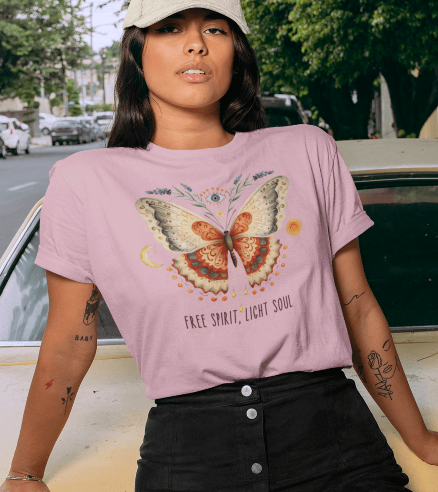 Damen T-Shirt Free Spirit, Light Soul