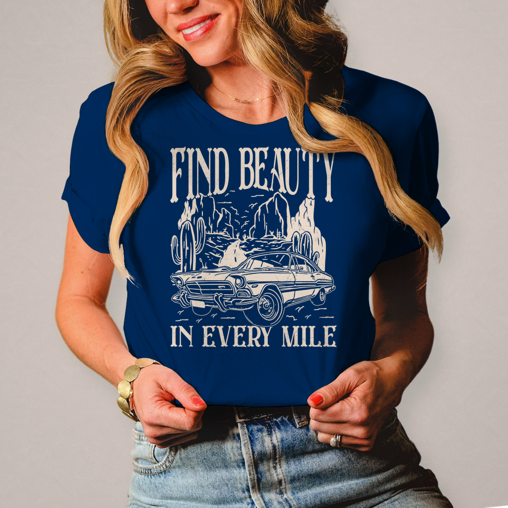 Damen T-Shirt  - find beauty in every mile