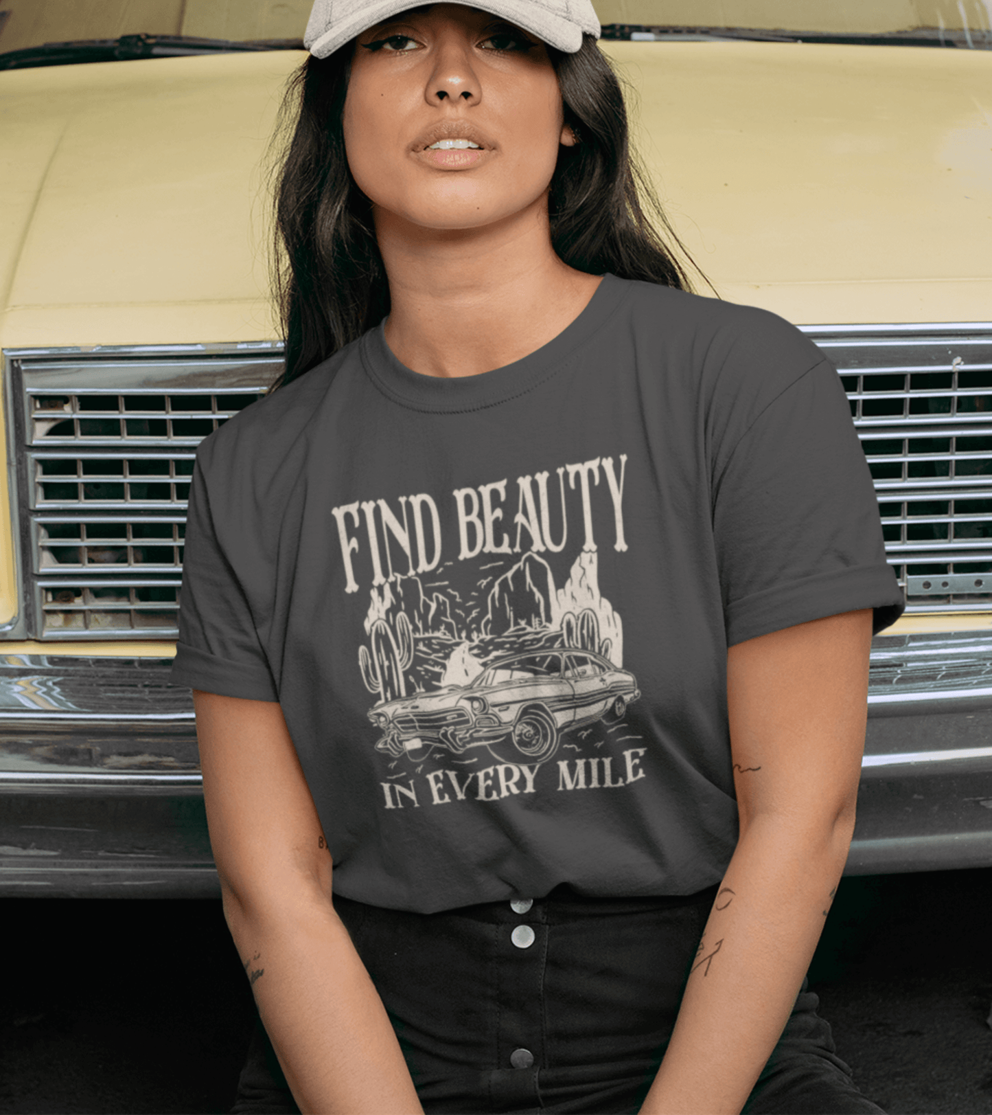 Damen T-Shirt  - find beauty in every mile