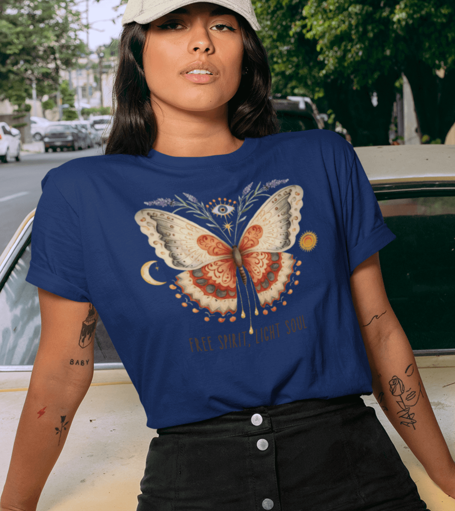 Damen T-Shirt Free Spirit, Light Soul