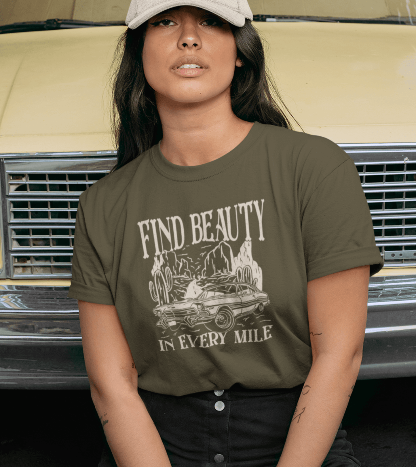 Damen T-Shirt  - find beauty in every mile