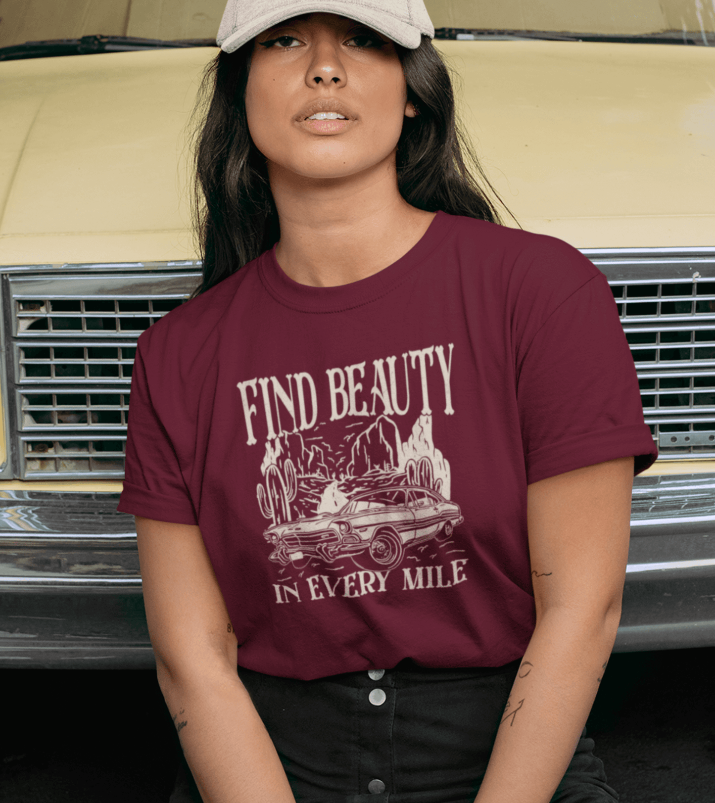 Damen T-Shirt  - find beauty in every mile