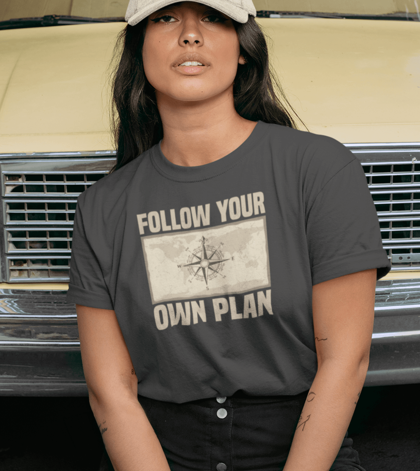 Damen T-Shirt Own plan