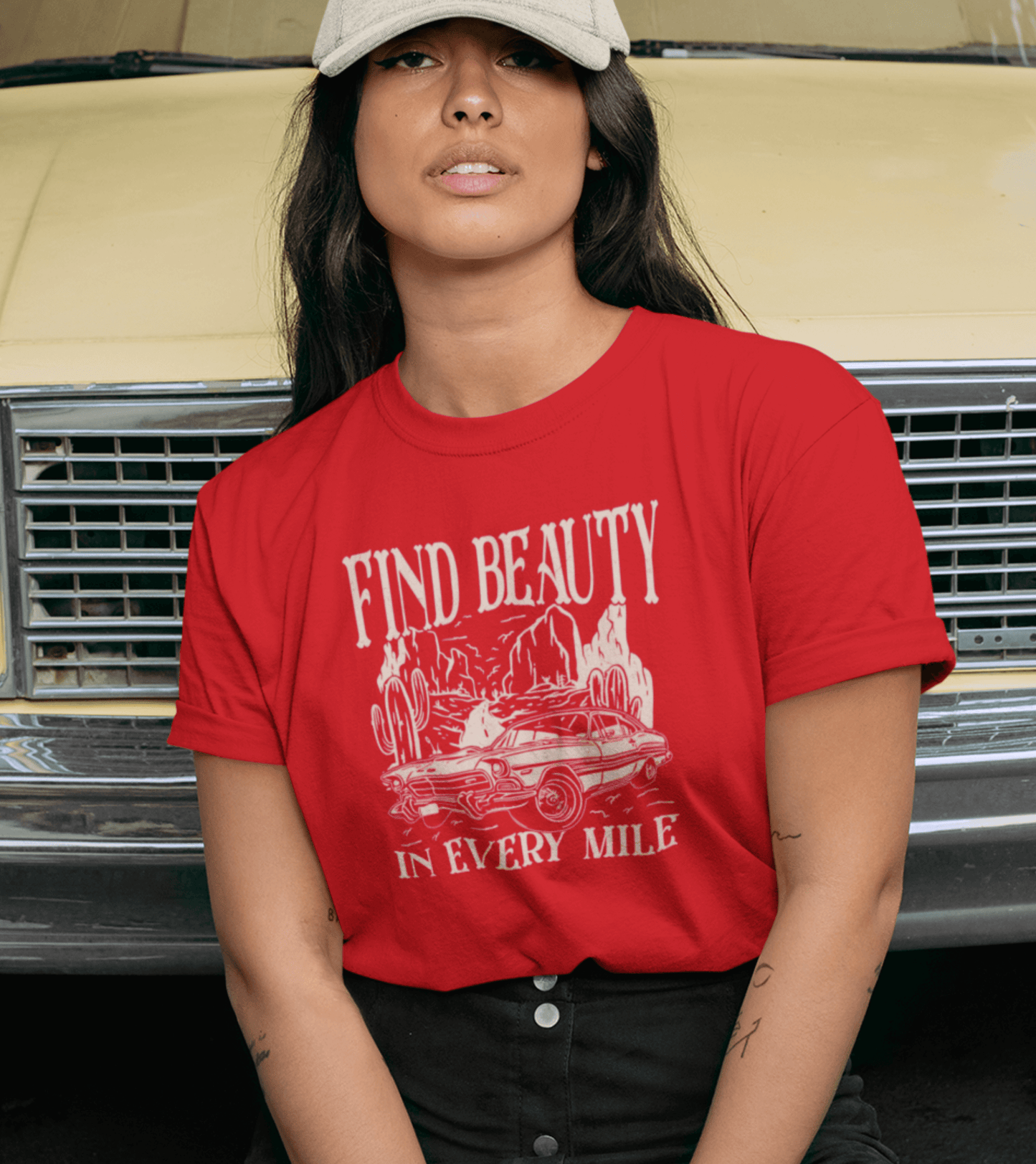 Damen T-Shirt  - find beauty in every mile