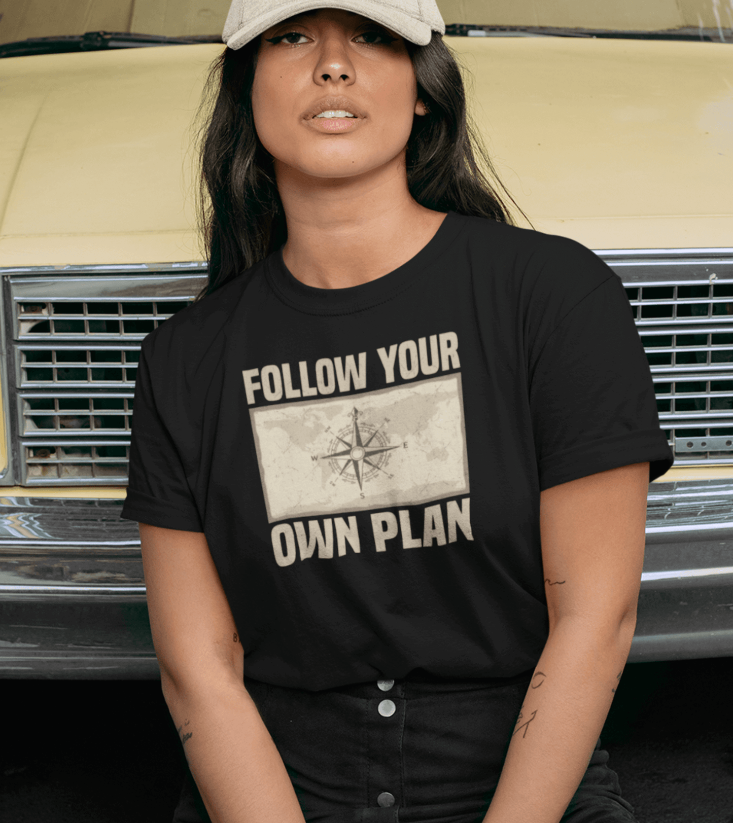 Damen T-Shirt Own plan