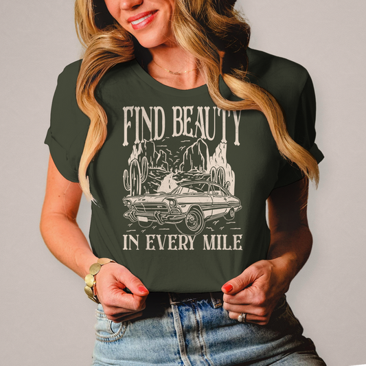 Damen T-Shirt  - find beauty in every mile