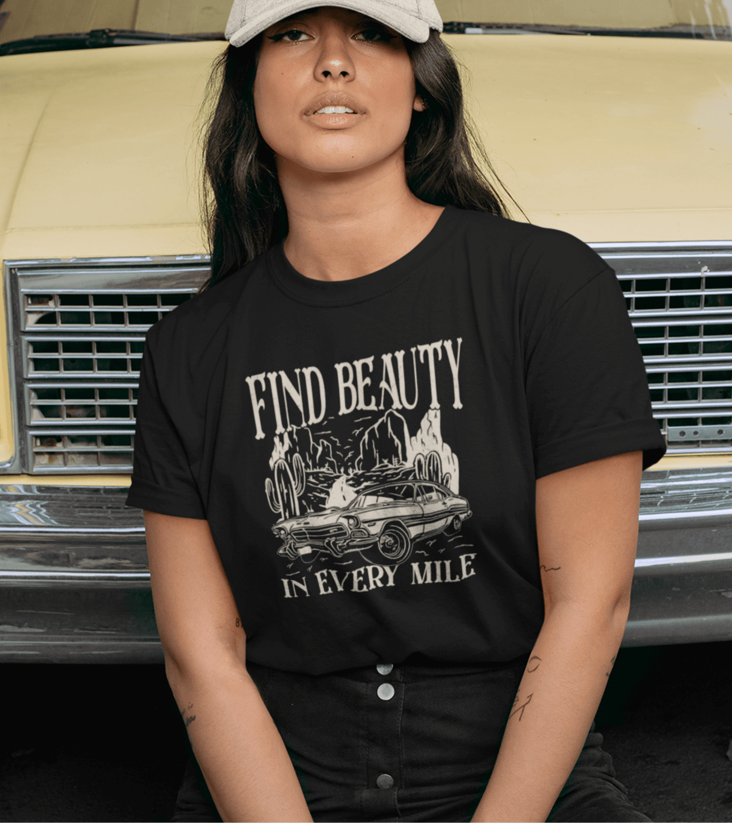 Damen T-Shirt  - find beauty in every mile