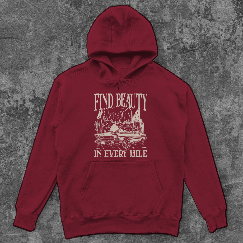 Unisex Oversize Hoodie Hoodie - find beauty in every mile