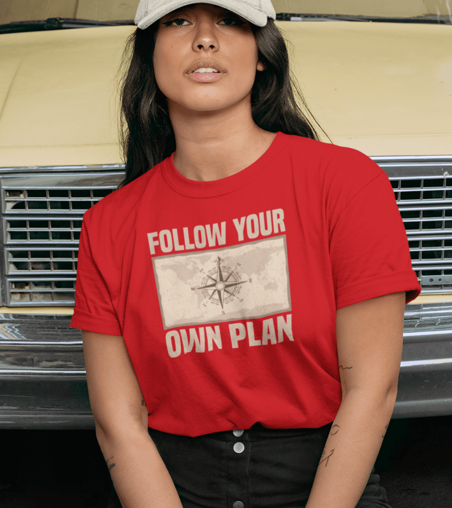 Damen T-Shirt Own plan