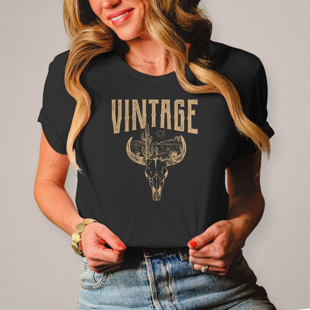 Damen T-Shirt Vintage