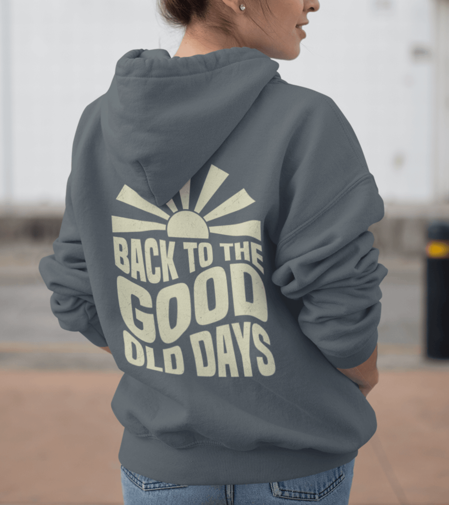 Damen Hoodie Hoodie Back to the good old days