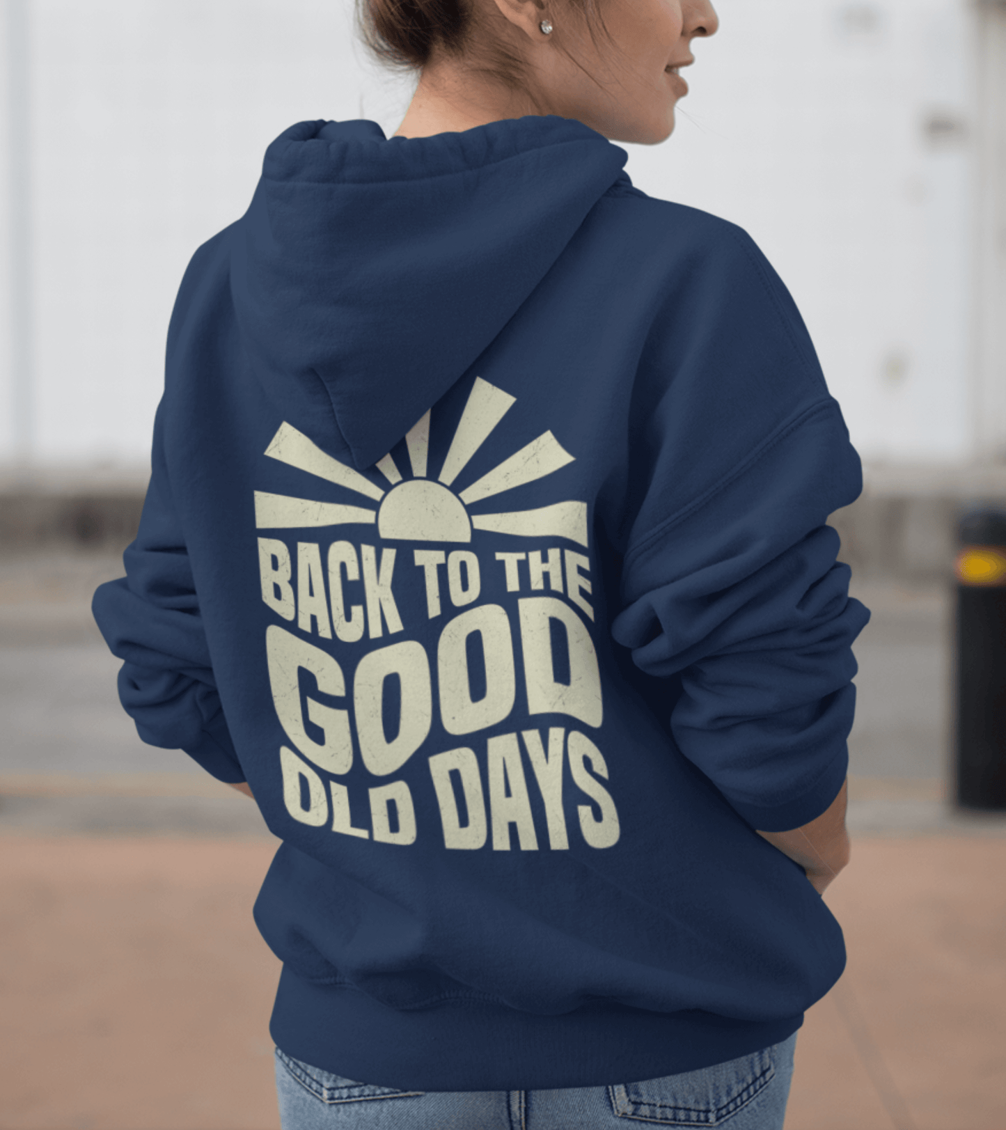 Damen Hoodie Hoodie Back to the good old days