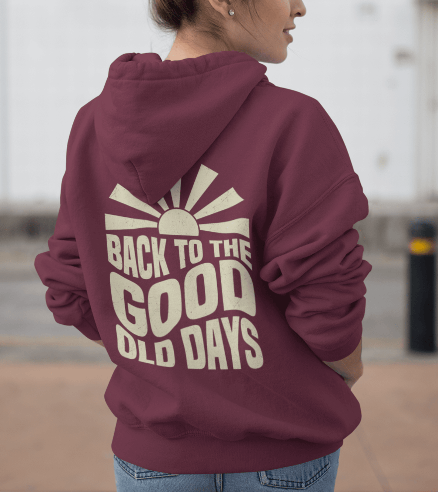 Damen Hoodie Hoodie Back to the good old days