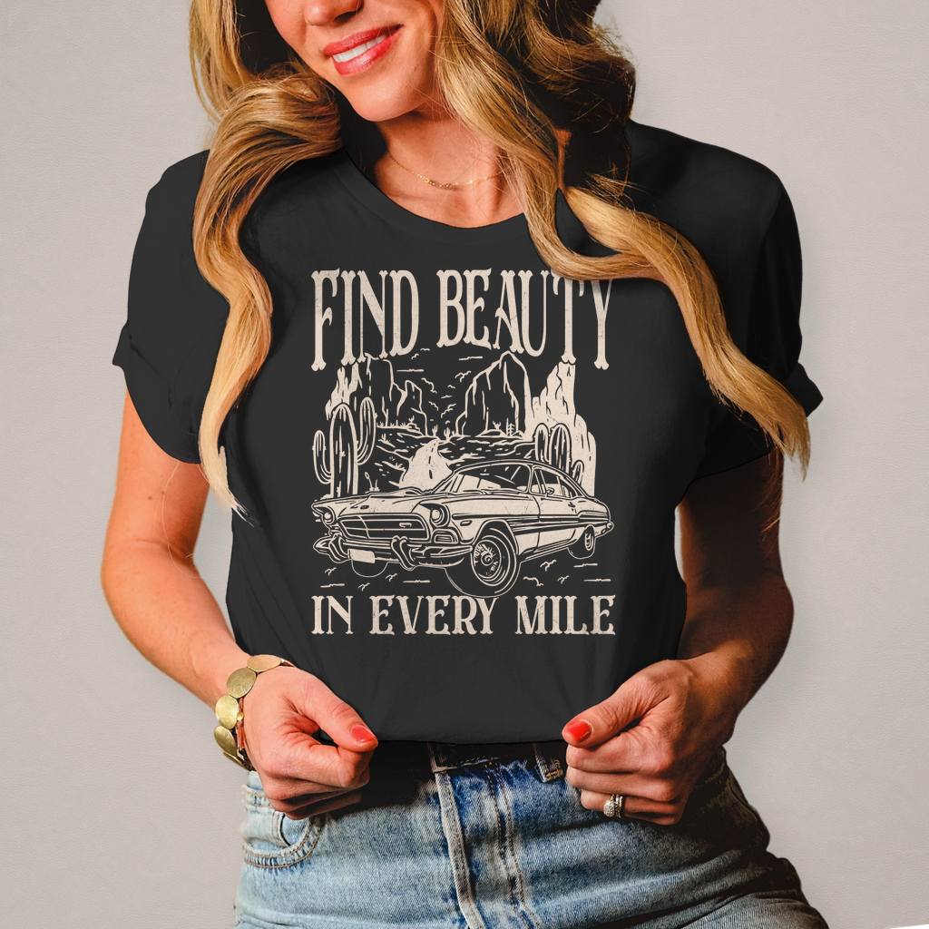 Damen T-Shirt  - find beauty in every mile